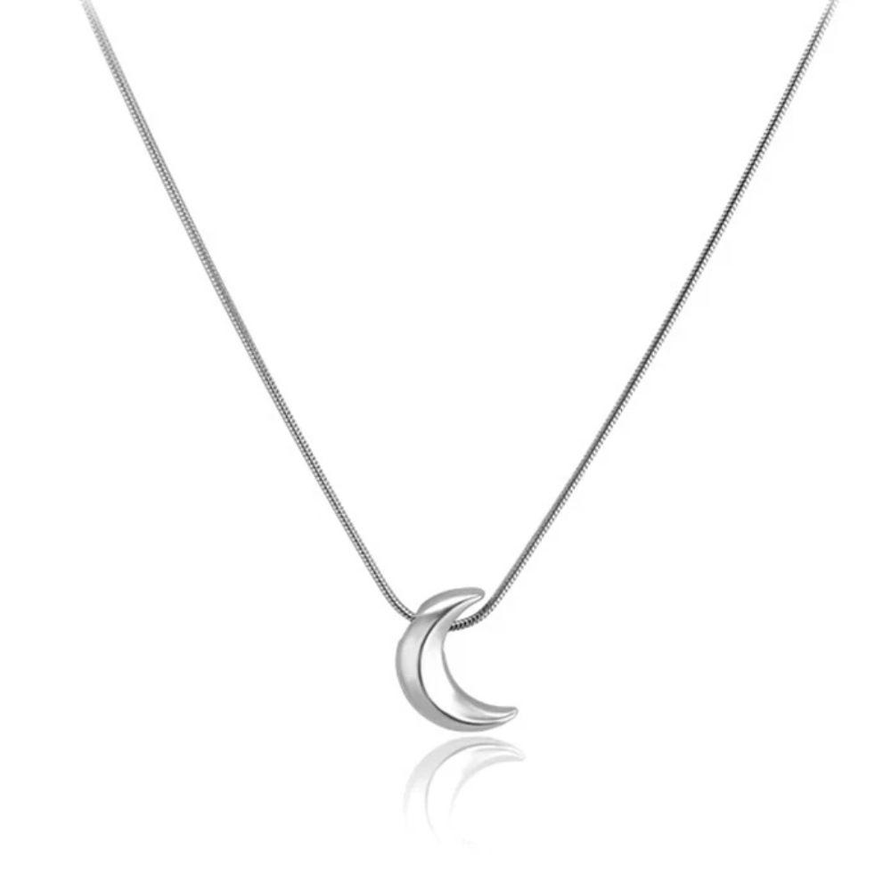 Collier Lune Acier