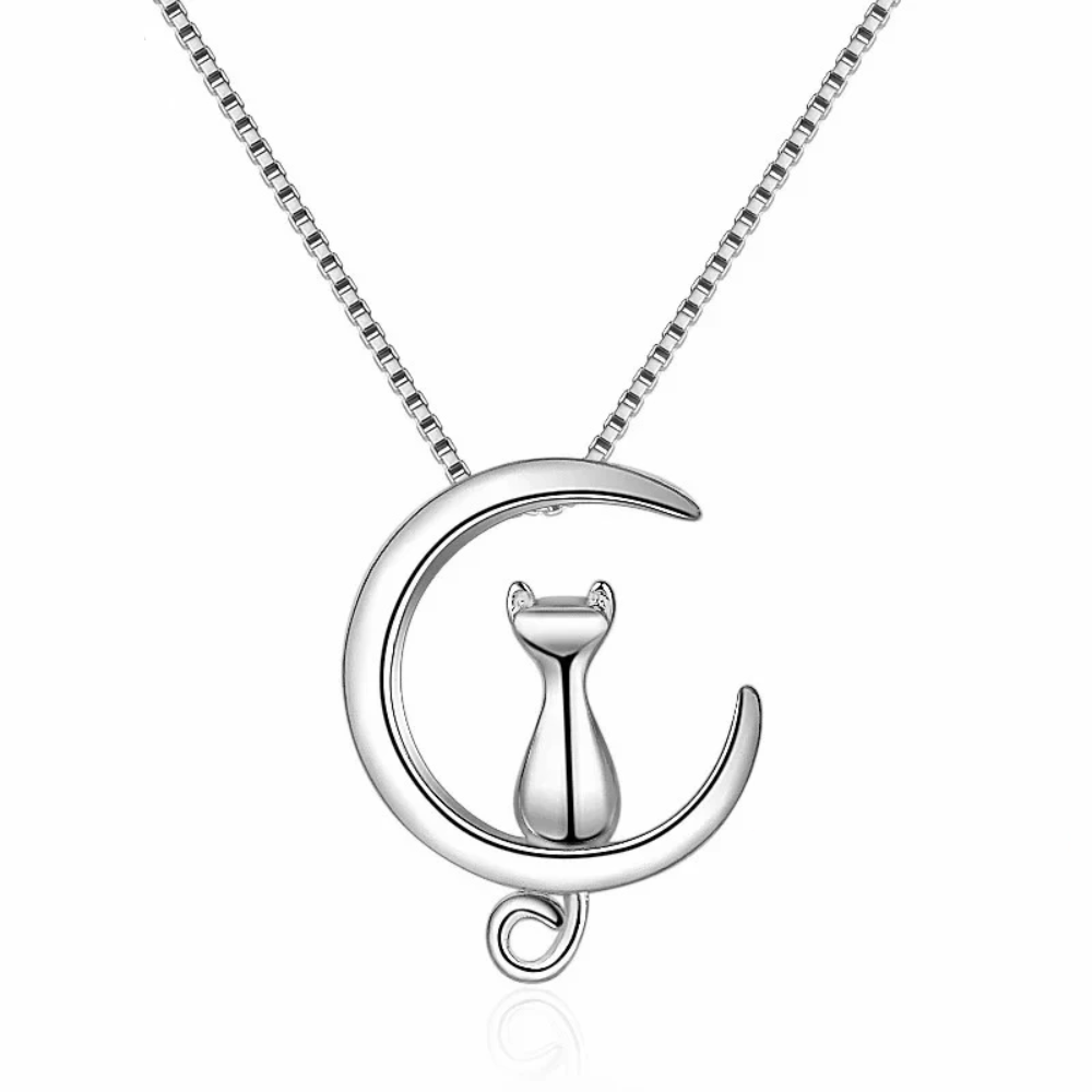 Collier Lune Chat