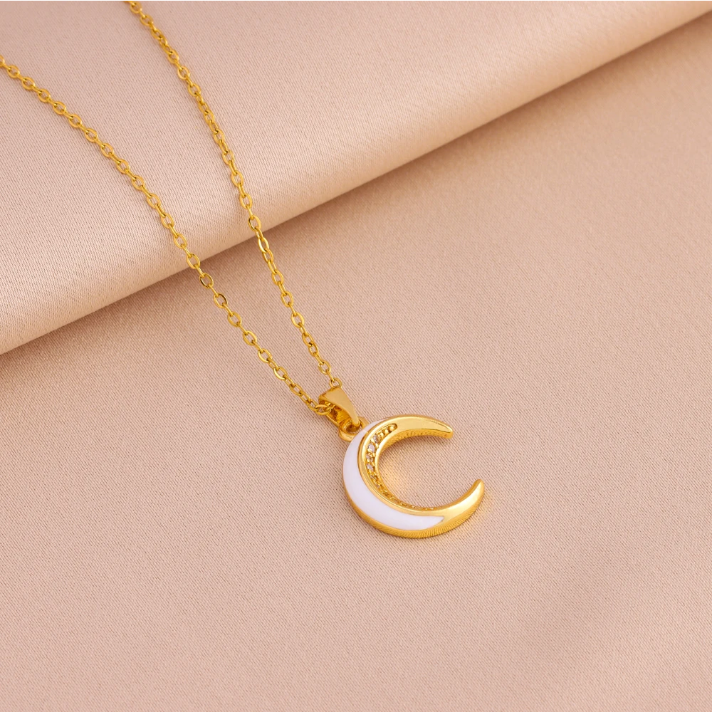 Collier Lune Doré