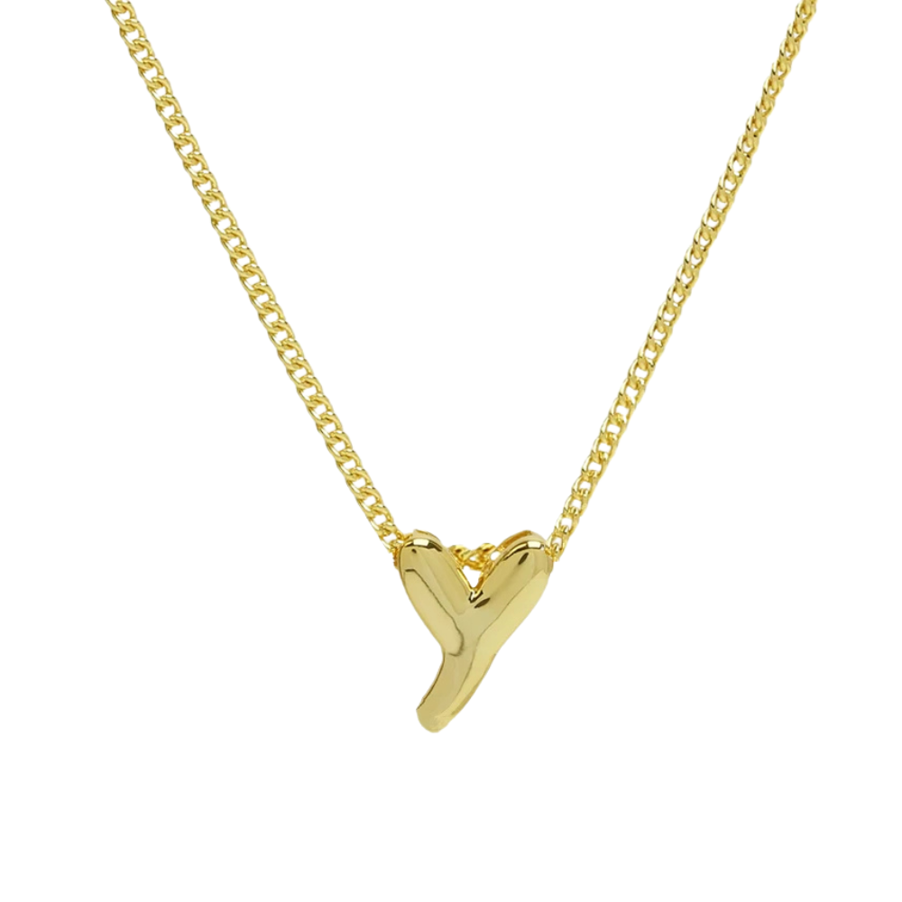 Collier Mini Lettre Y Bubble