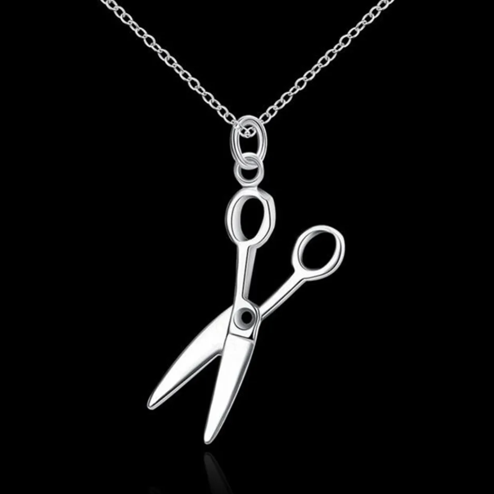 Collier Pendentif Ciseaux