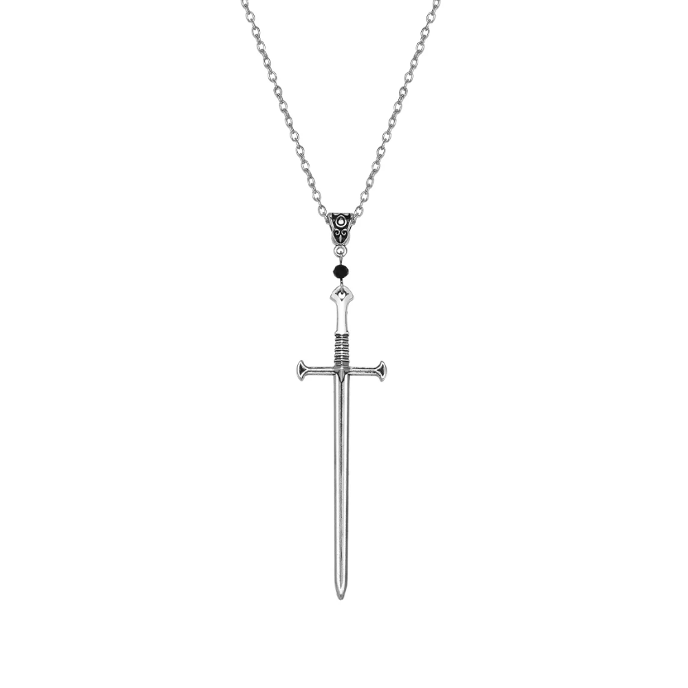 Collier Pendentif Épée Croix