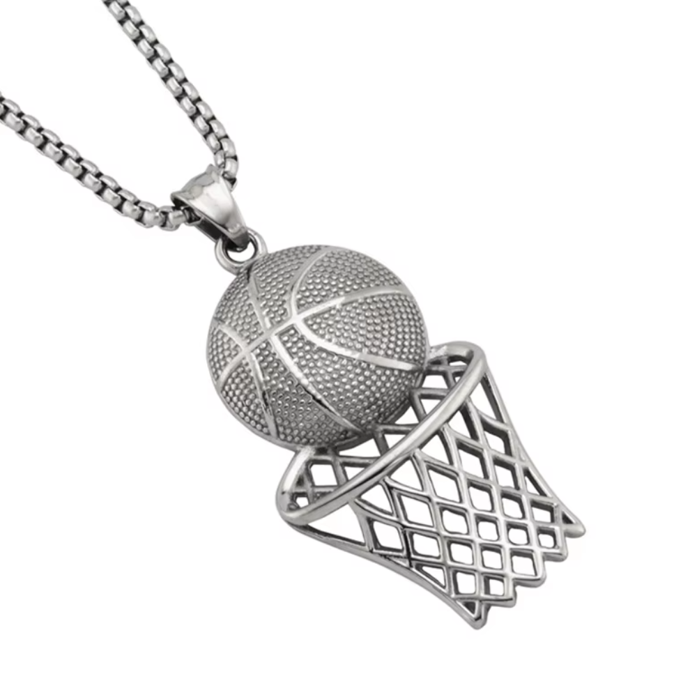 Collier Pendentif Panier de Basket