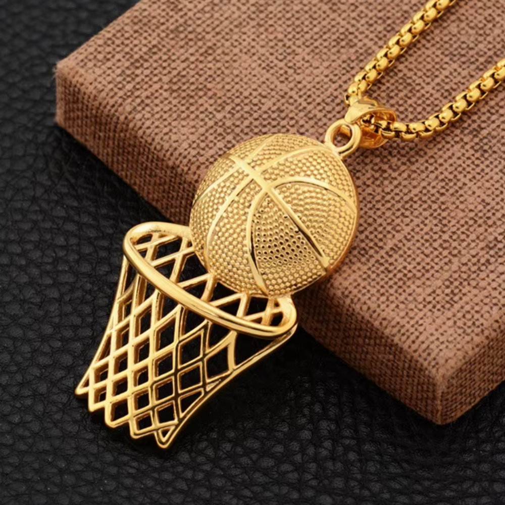 Collier Pendentif Panier de Basket