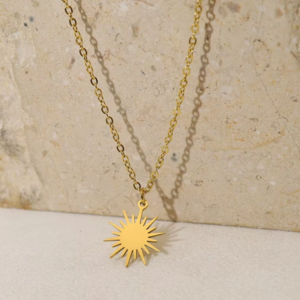 Collier Pendentif Soleil