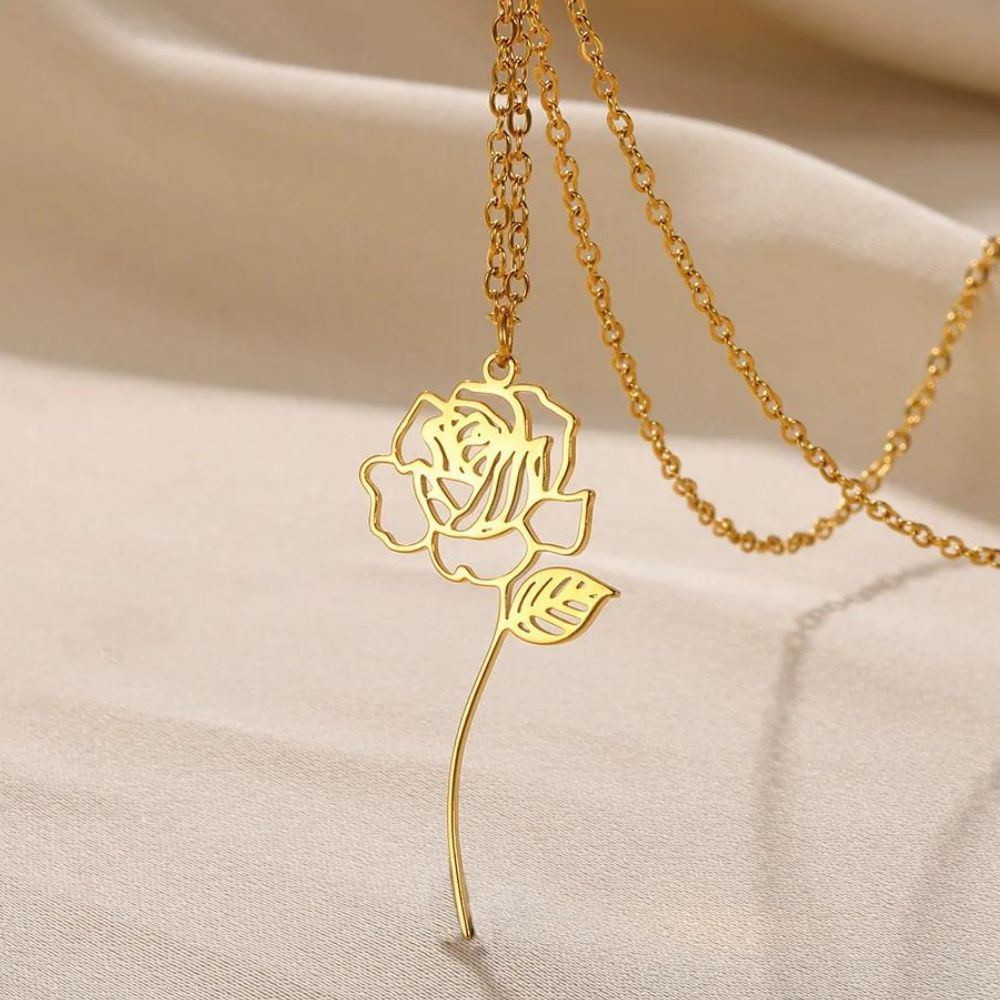 Collier Fleur Jaune