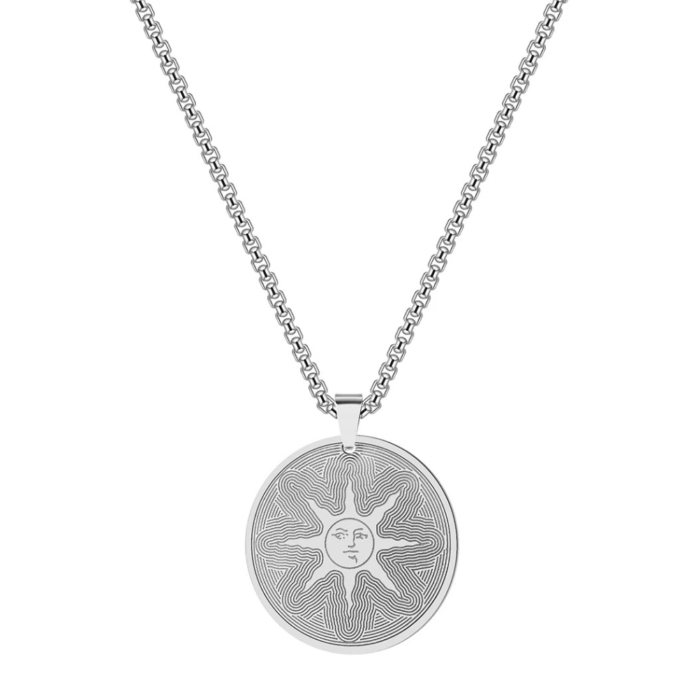Collier Soleil Médaille