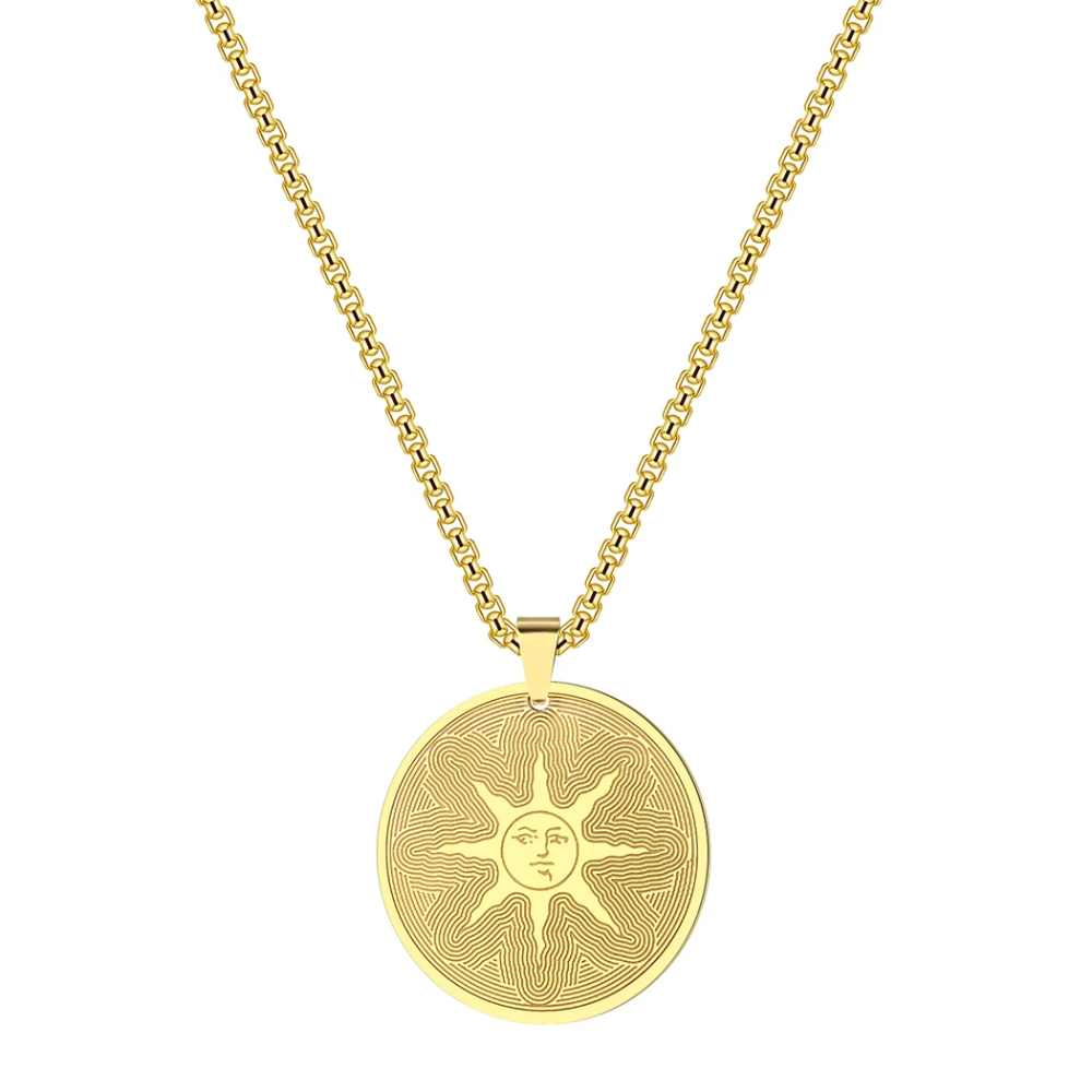 Collier Soleil Médaille