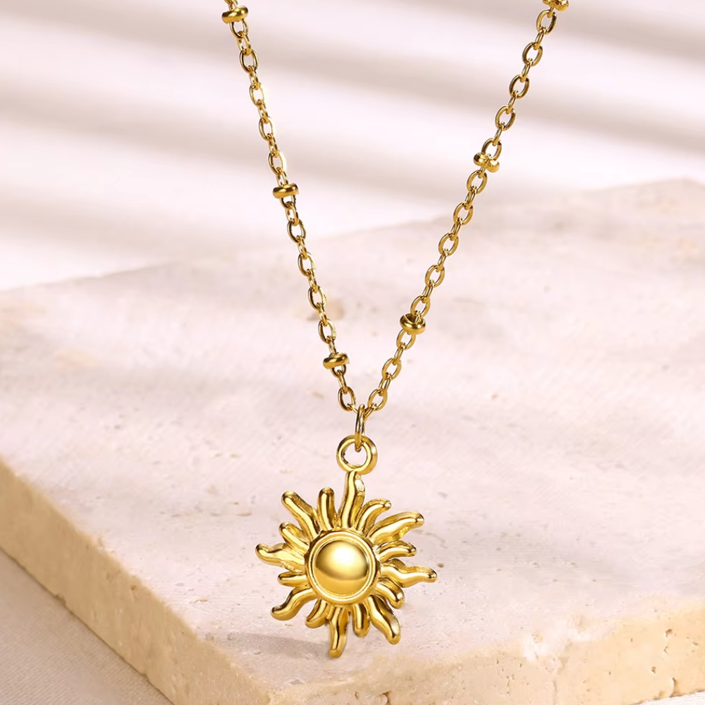 Collier Soleil Or