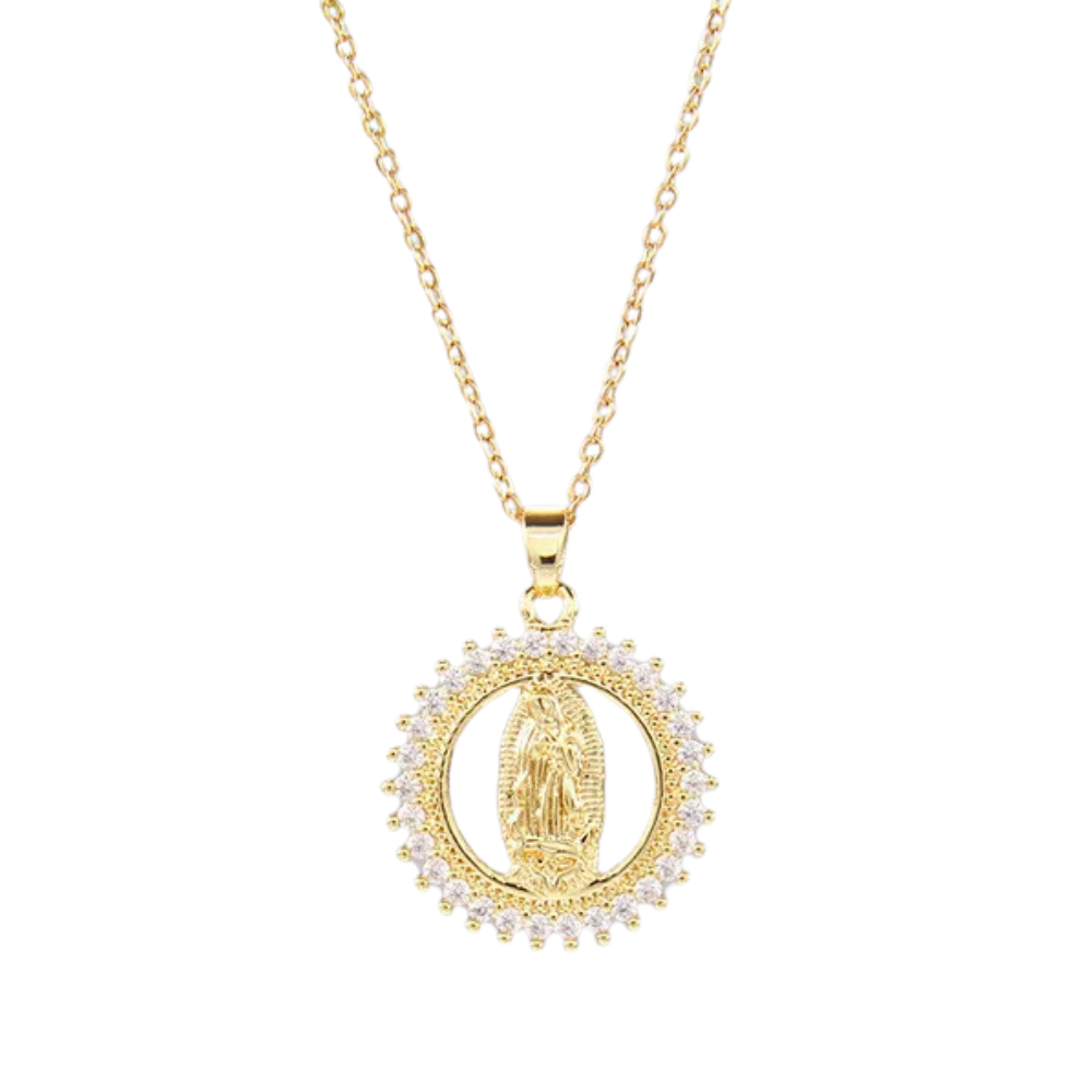 Collier Rond Vierge Marie