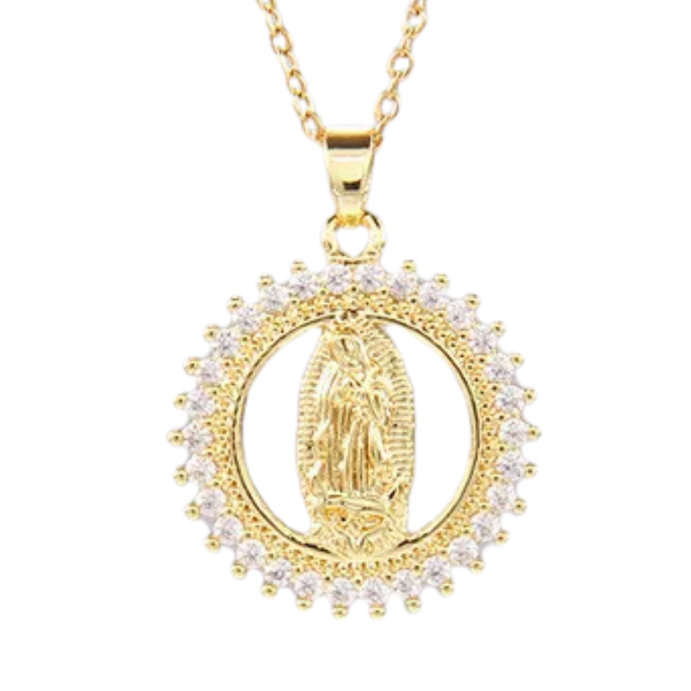 Collier Rond Vierge Marie