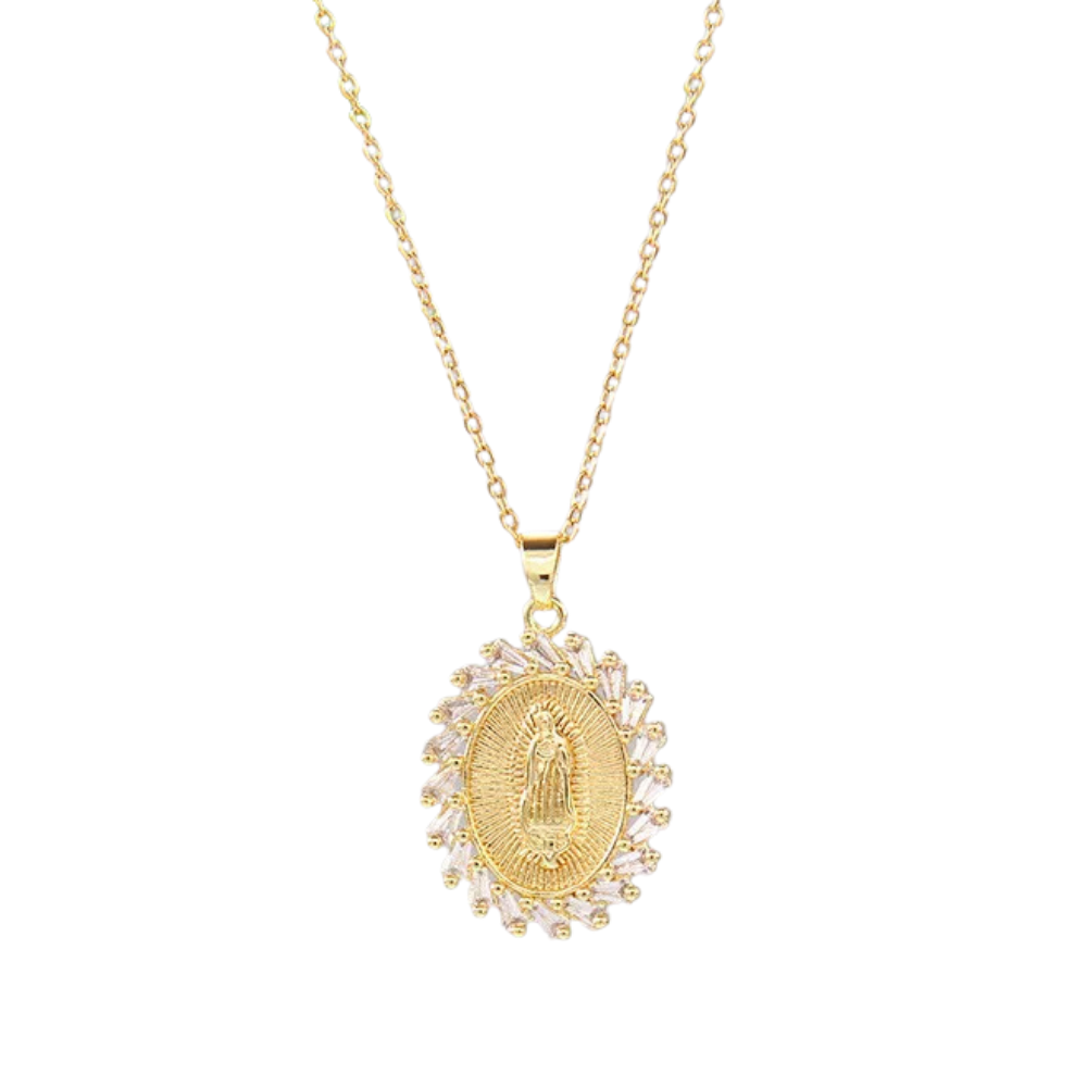 Collier Médaille Vierge Marie Or