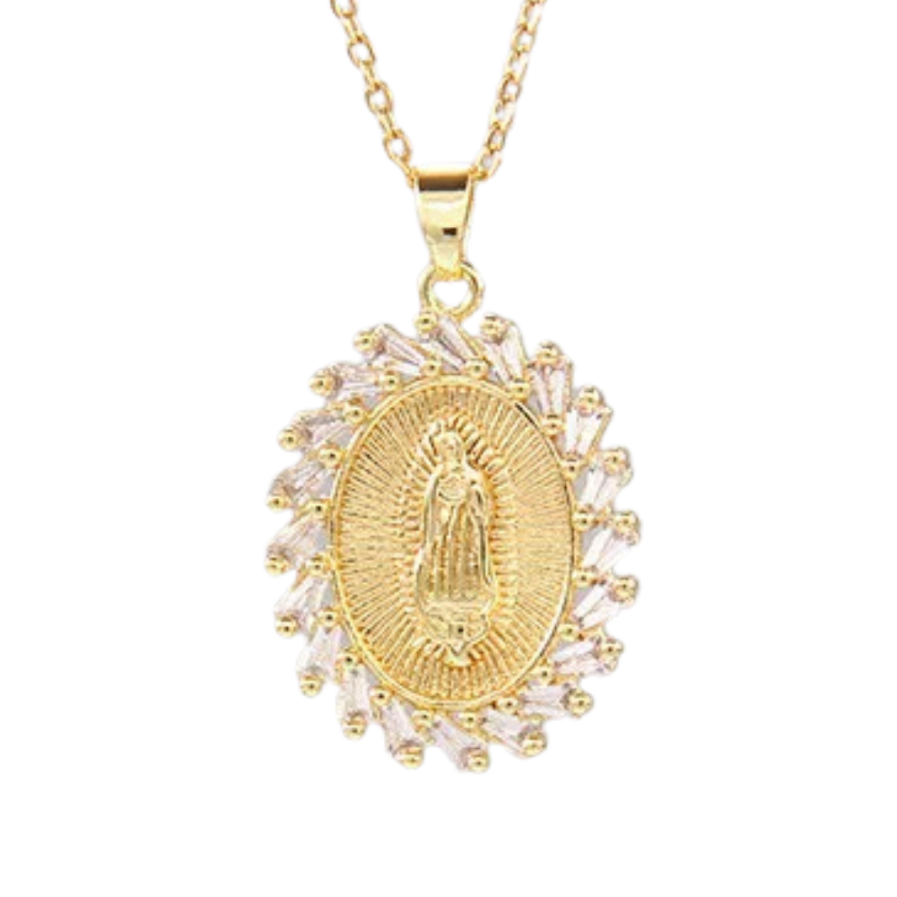 Collier Médaille Vierge Marie Or
