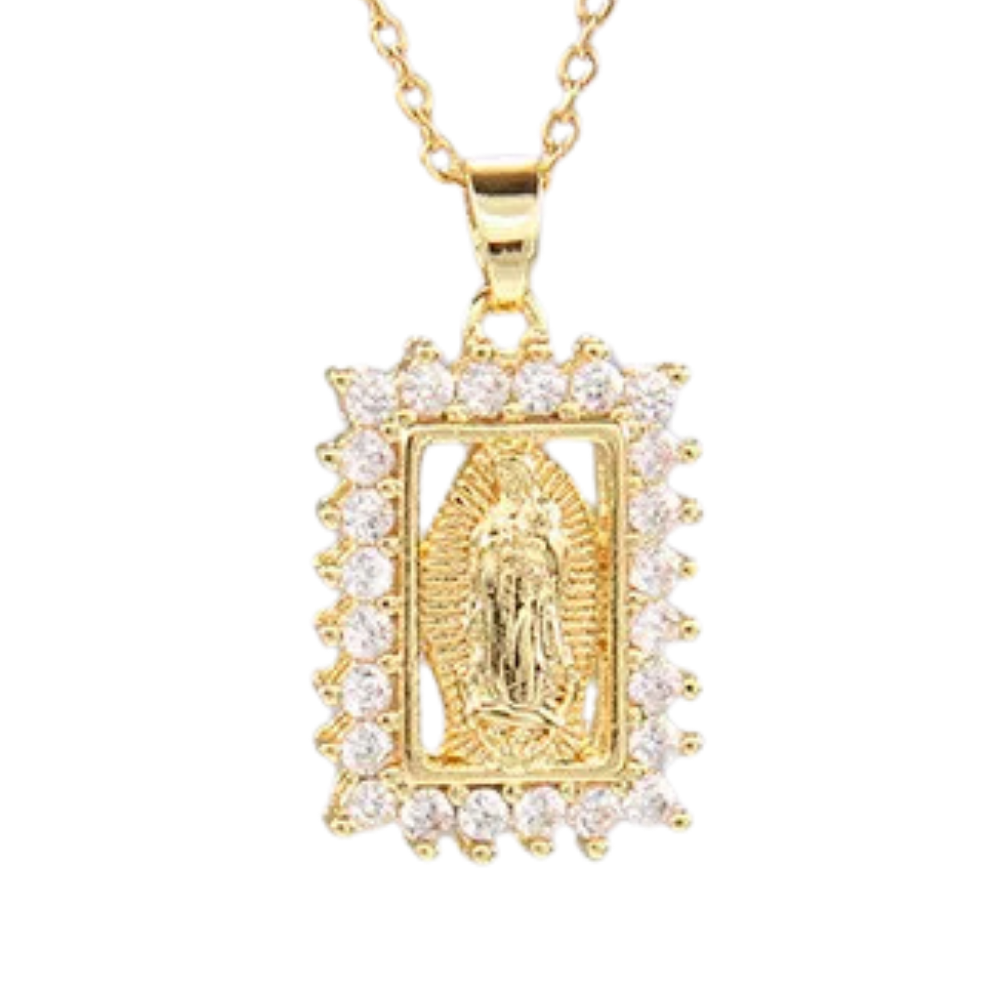 Collier Pendentif Vierge Marie Or
