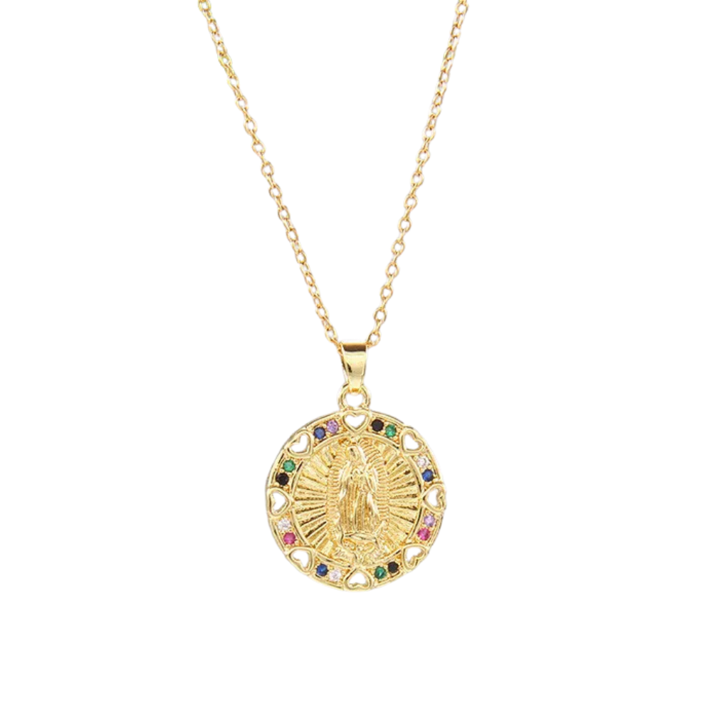Collier Médaillon Vierge Marie Or