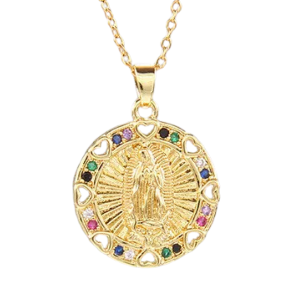 Collier Médaillon Vierge Marie Or