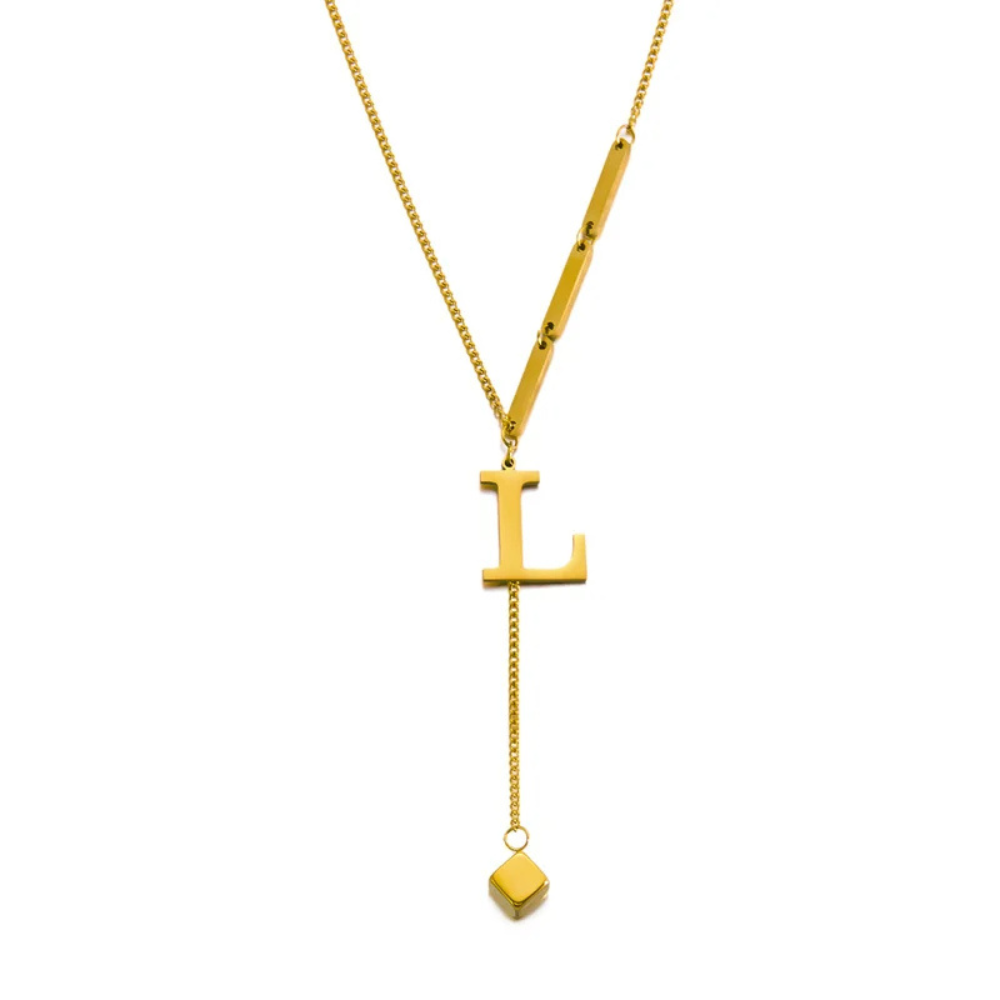 Collier en Y Lettre L