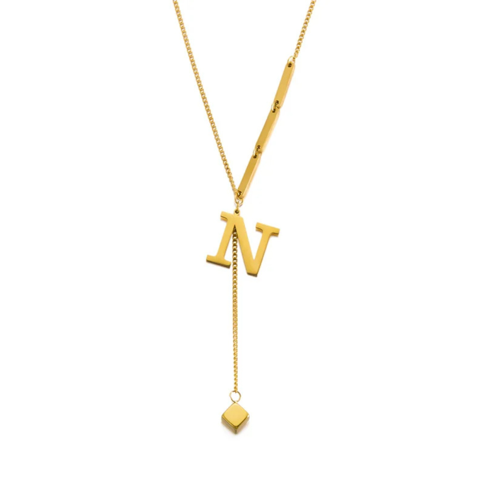 Collier en Y Lettre N