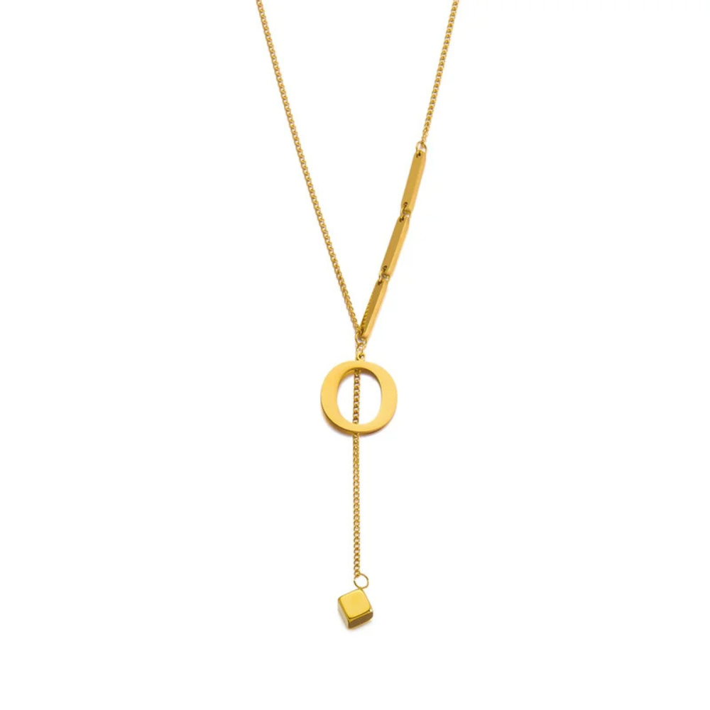 Collier en Y Lettre O