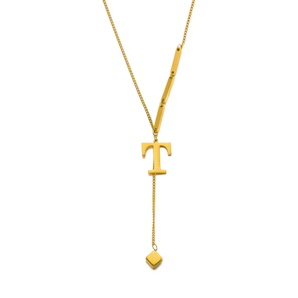 Collier en Y Lettre T