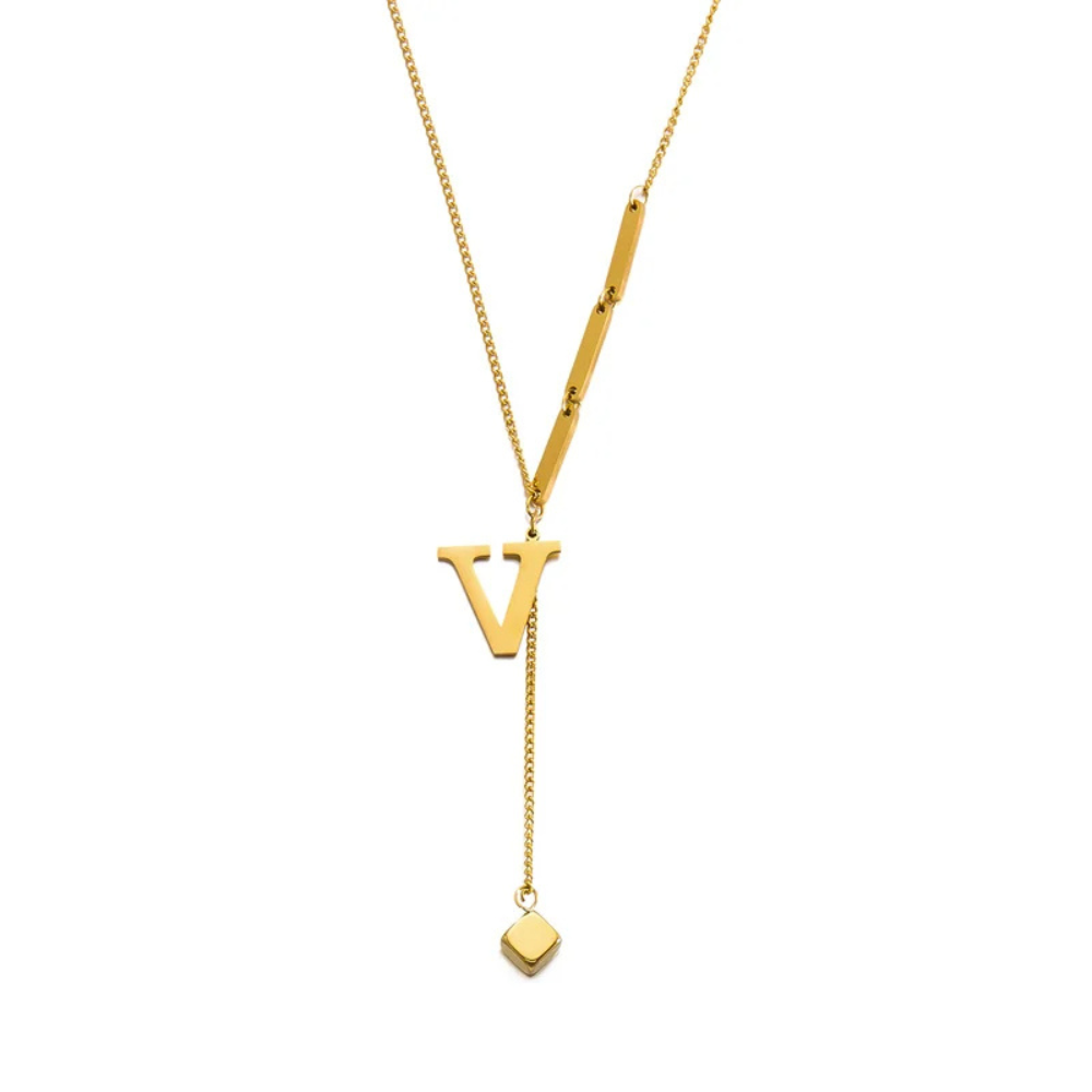 Collier en Y Lettre V