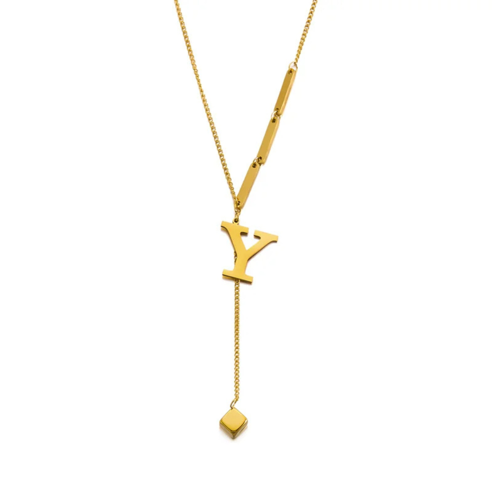 Collier en Y Lettre Y