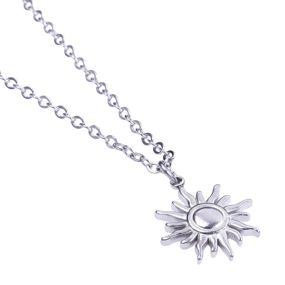 Collier Soleil Acier Inoxydable