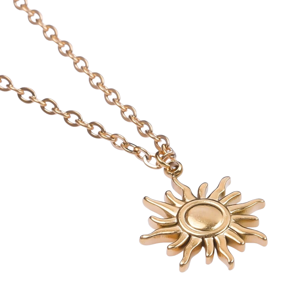 Collier Soleil Acier Inoxydable
