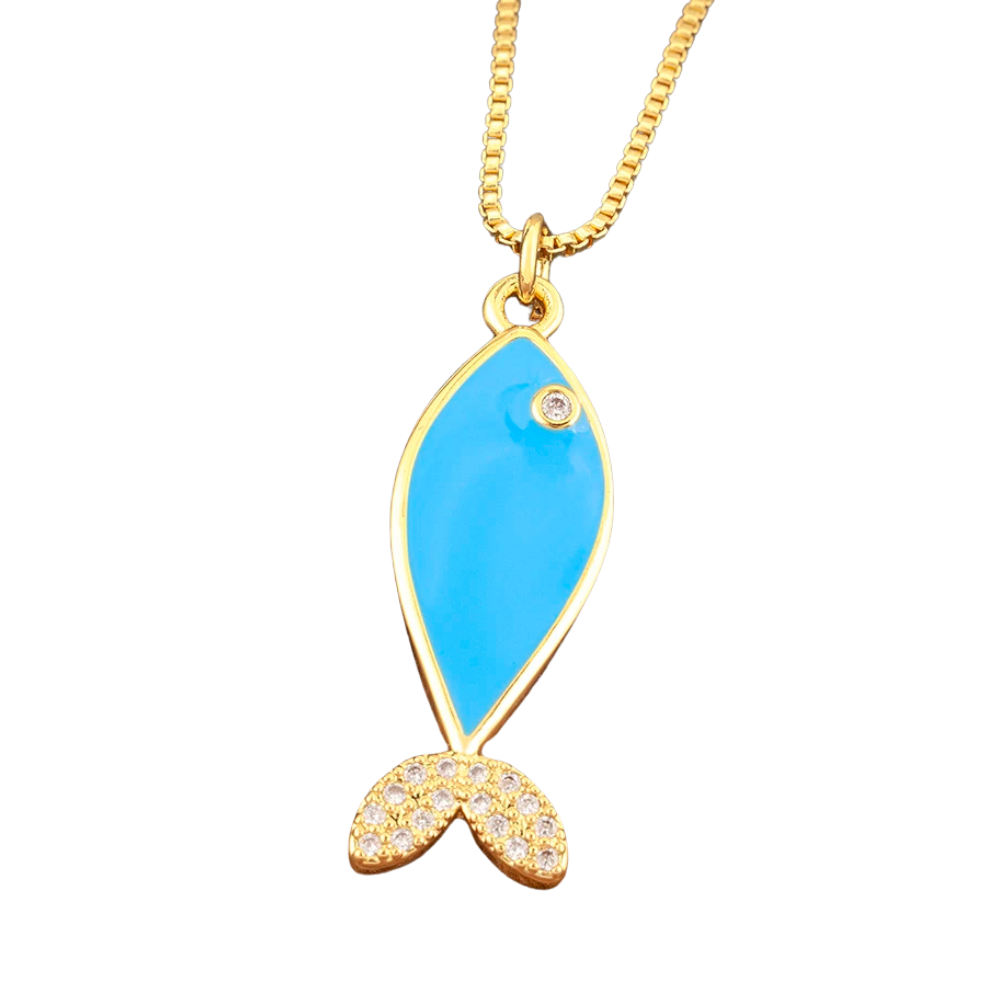 Collier Poisson Couleur