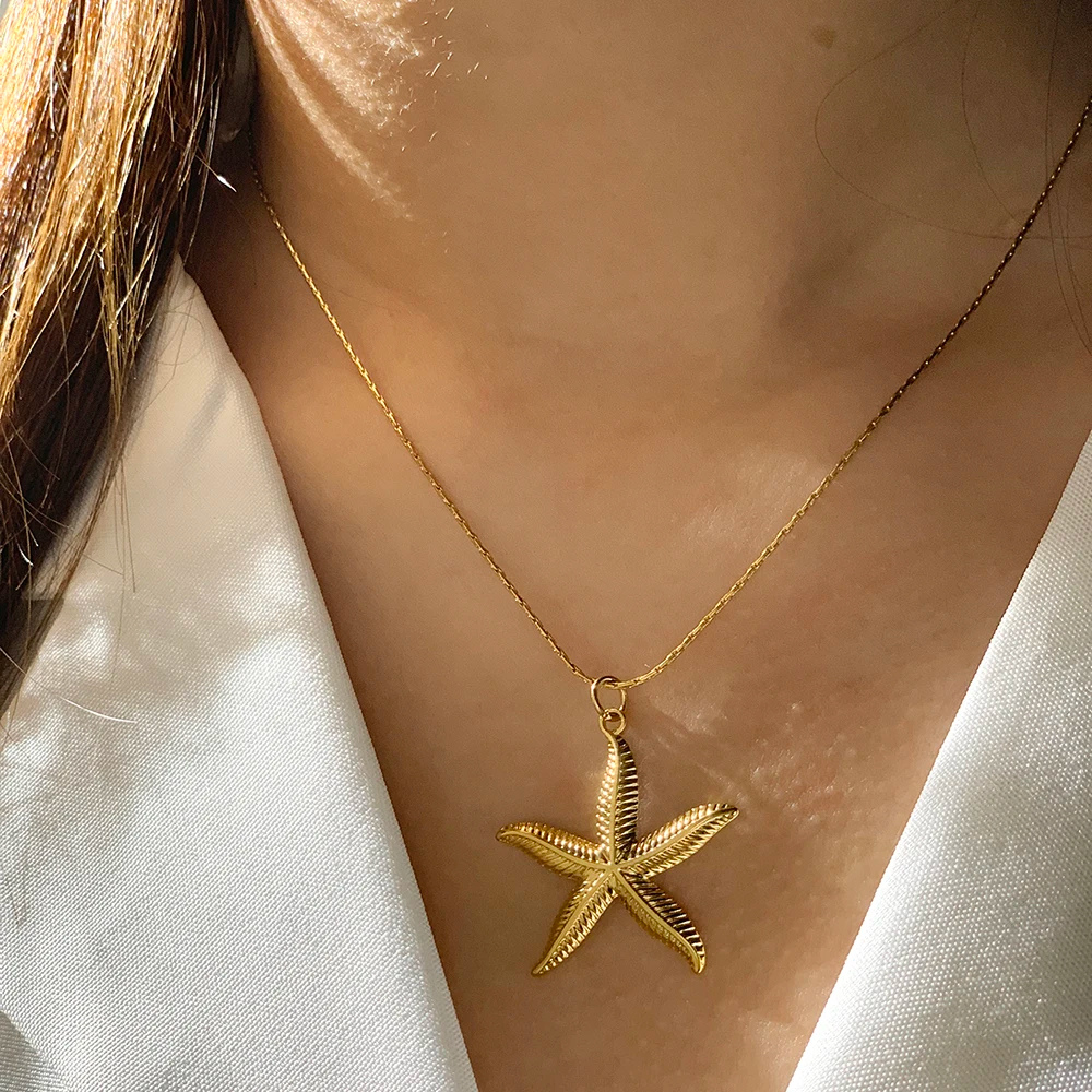 Collier Étoile de Mer Doré