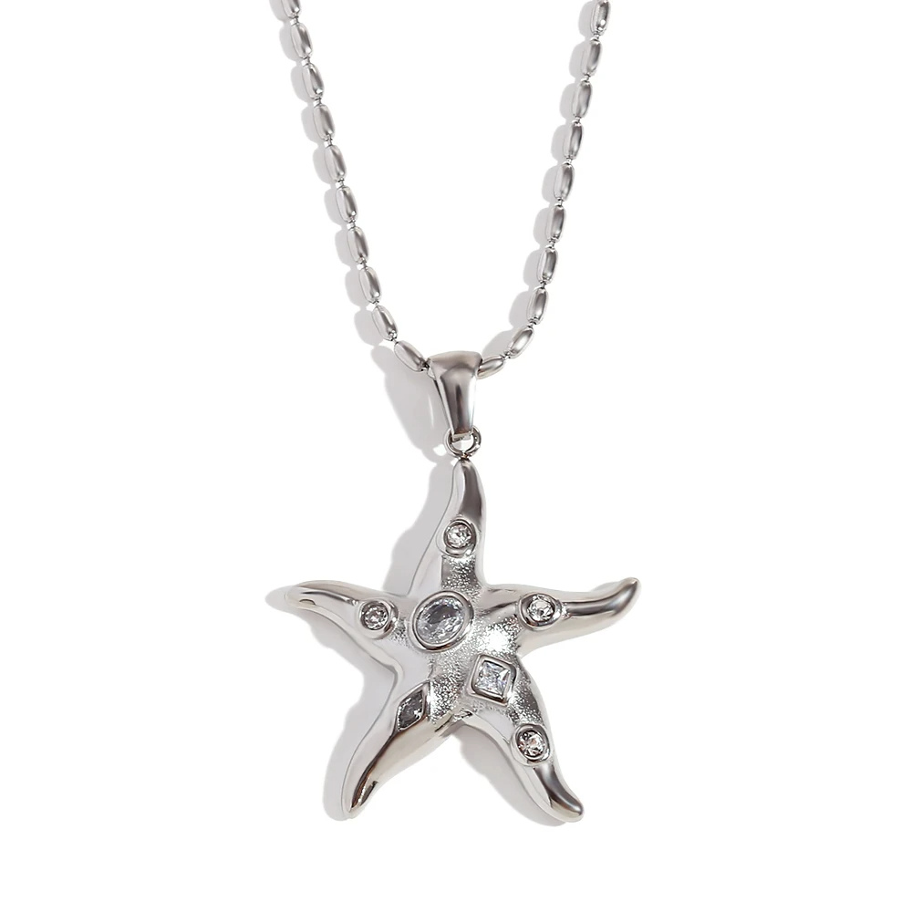 Collier Étoile de Mer Cristaux