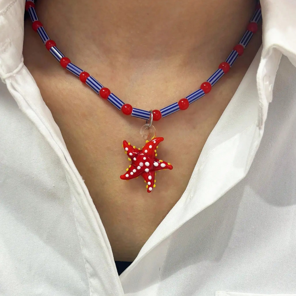 Collier Étoile de Mer Résine