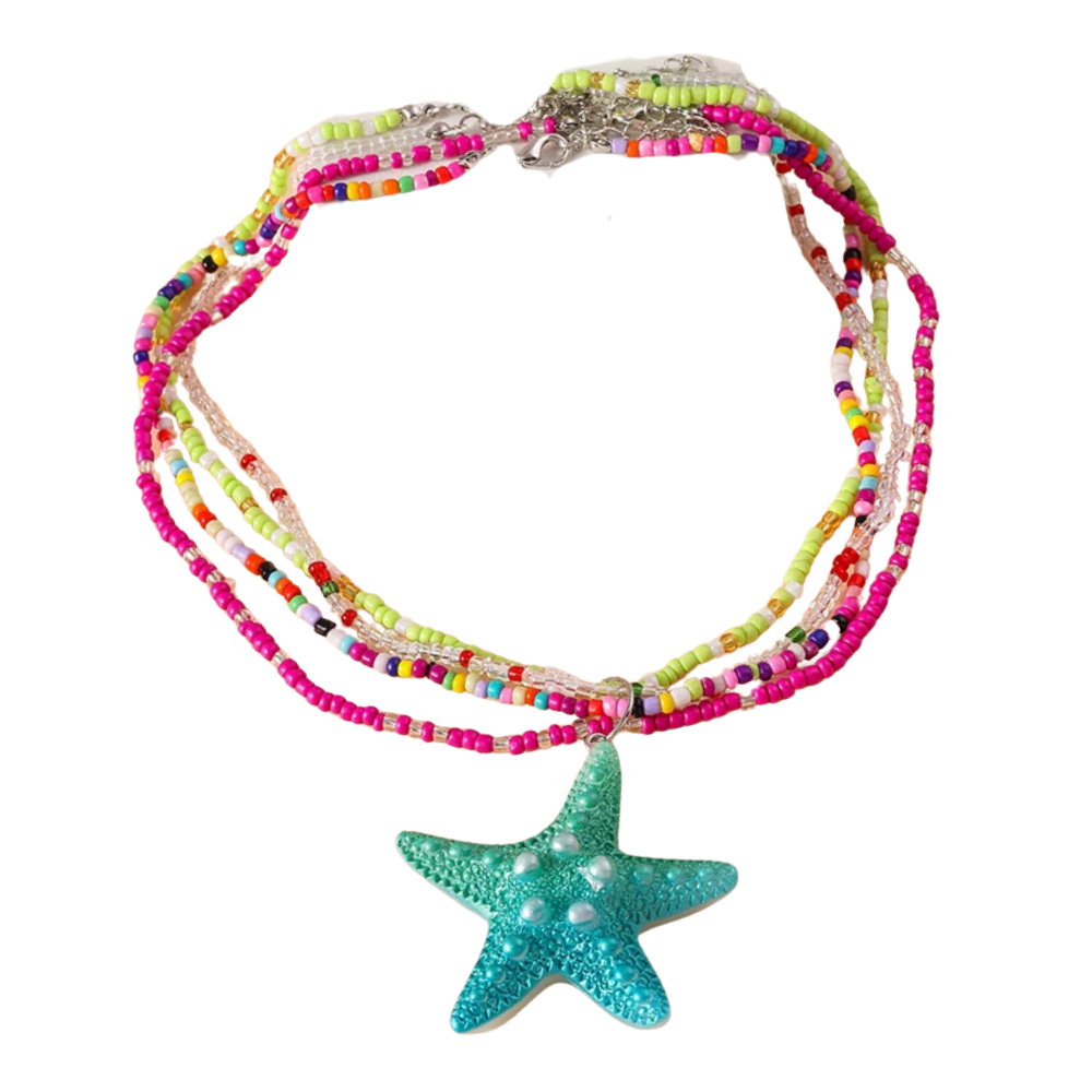 Collier Étoile de Mer Coloré