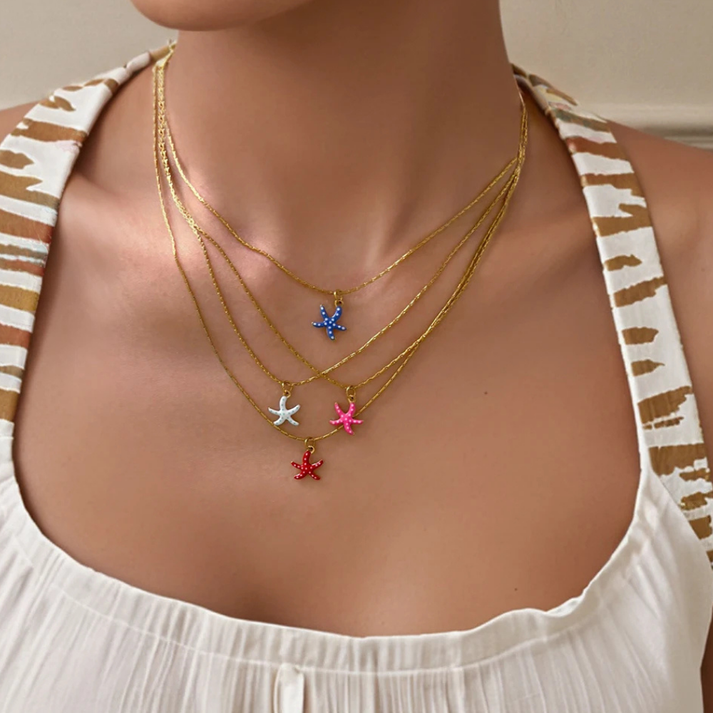 Collier Mini Étoile de Mer Couleur