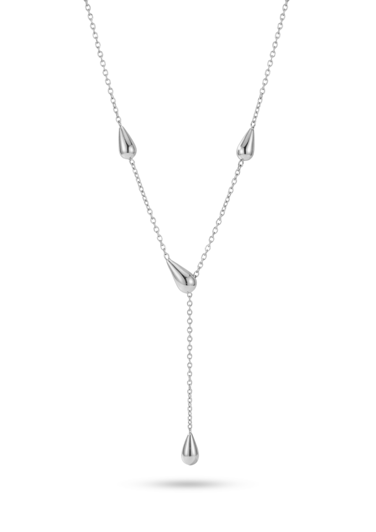 Collier Y Gouttes argent