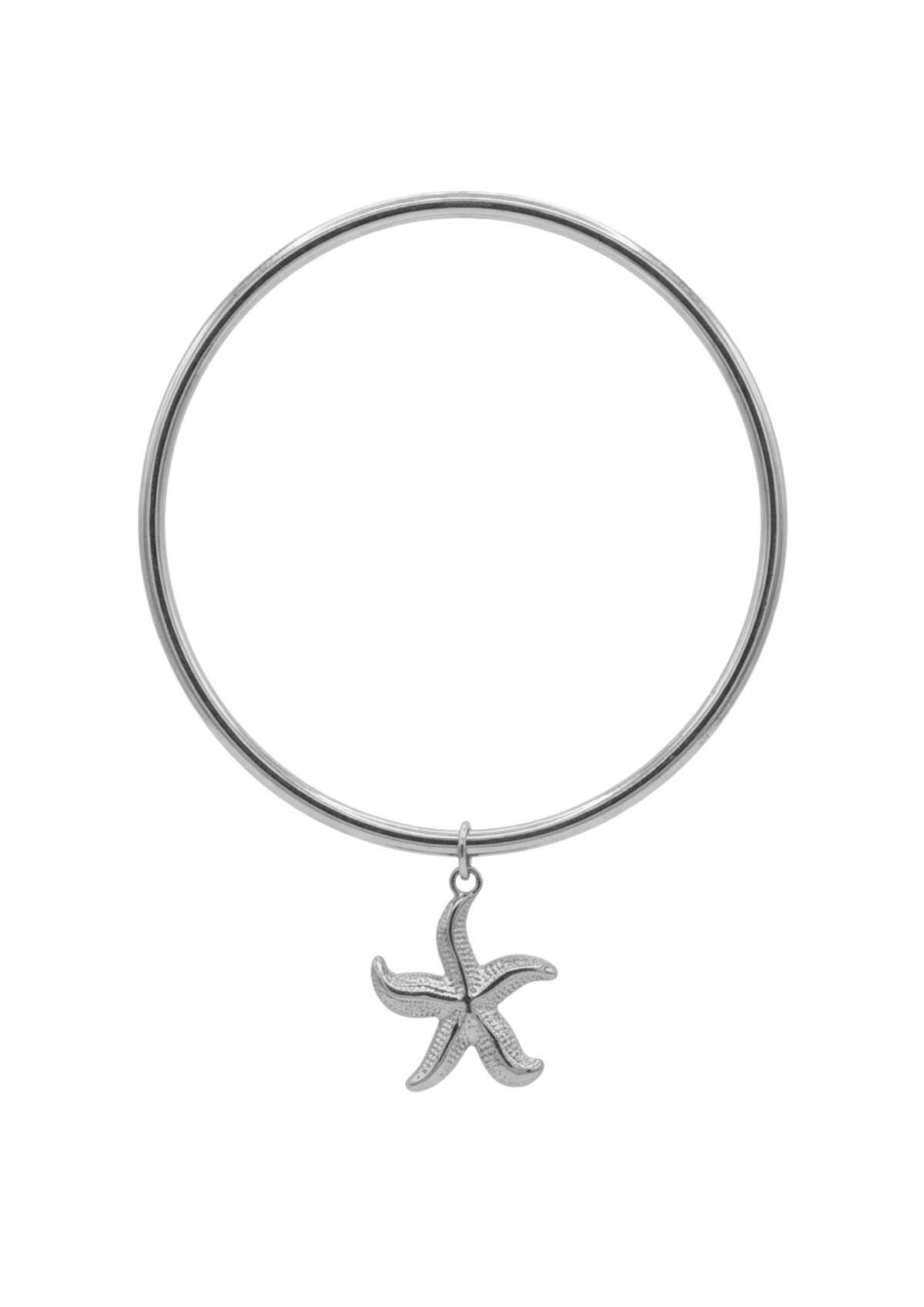 Jonc Breloque Étoile de Mer argent