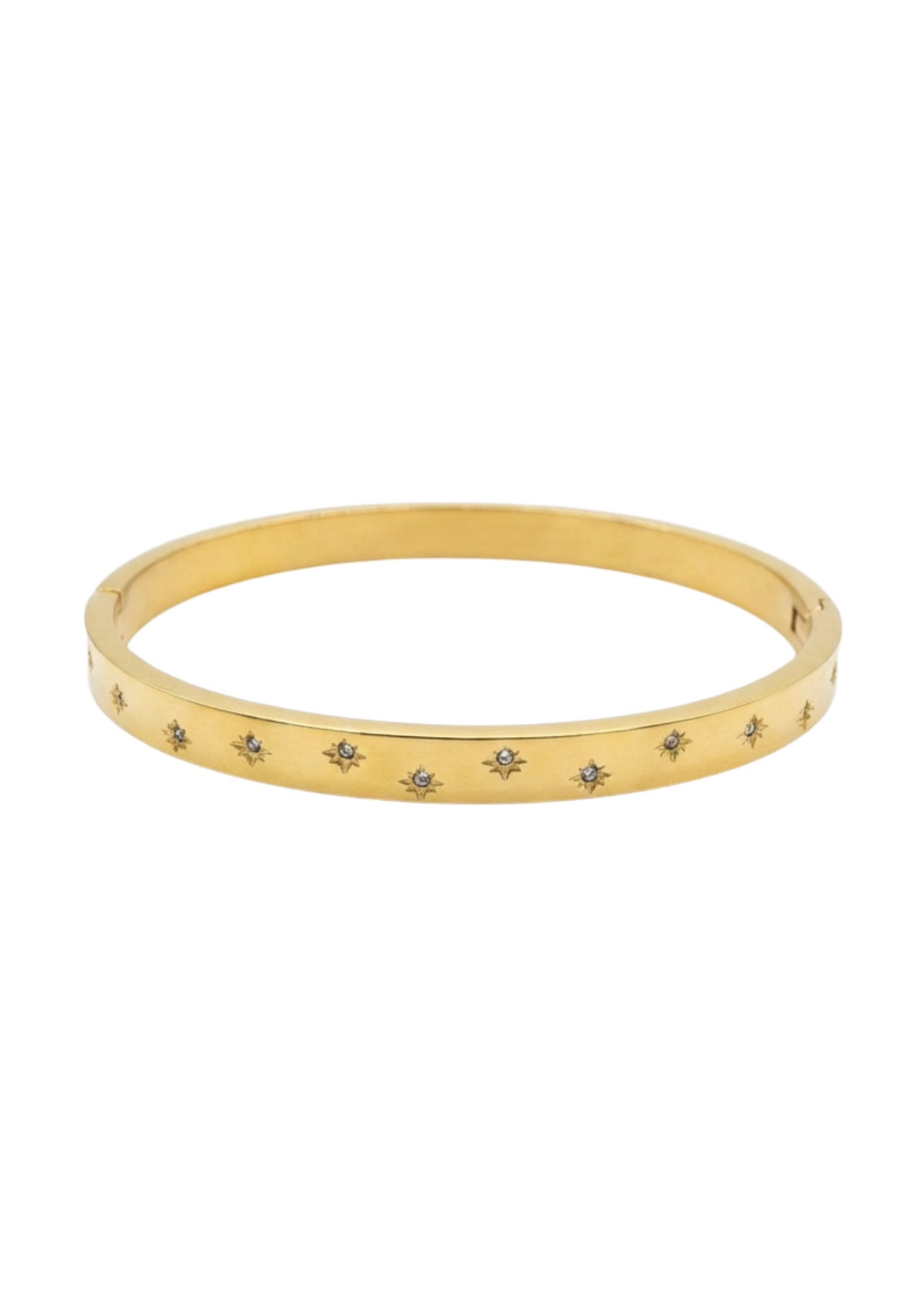 Jonc Rigide Étoile Brillantes or