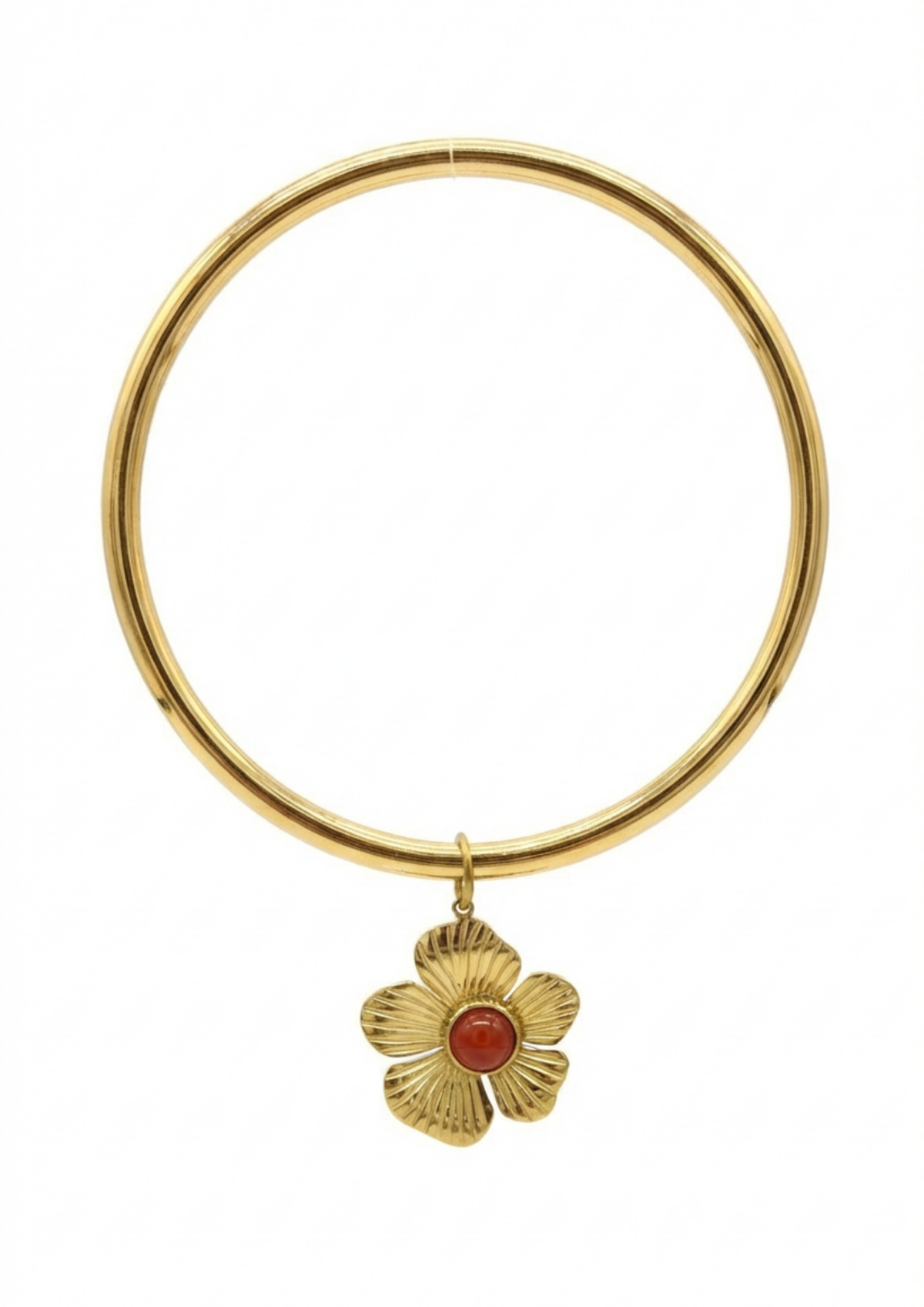 Jonc Breloque Fleur Perles
