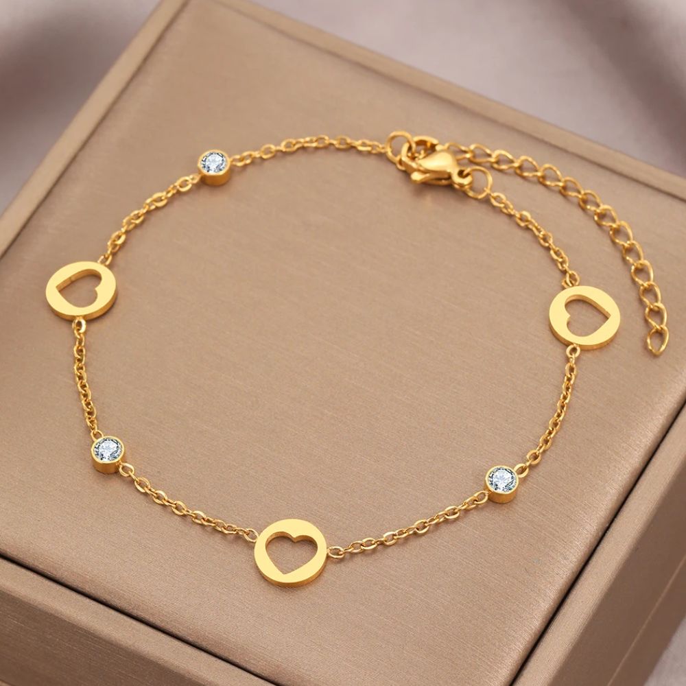 Bracelet Cœur et Diamants