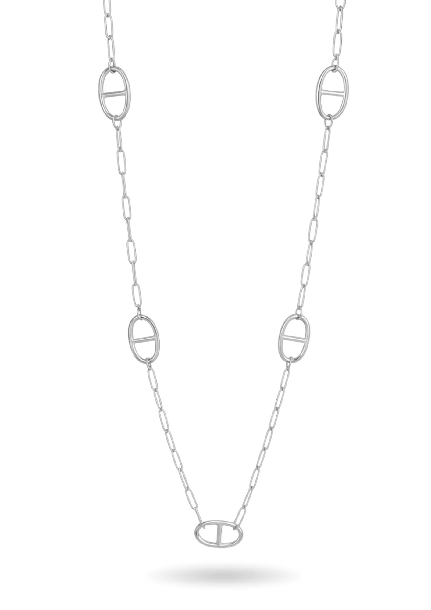 Collier Sautoir Maille Marine acier inoxydable