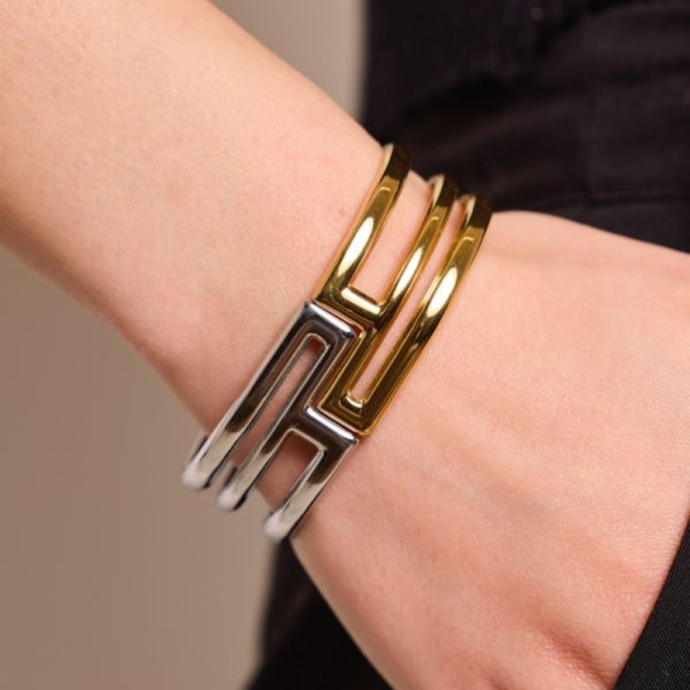 Bracelet Jonc Géométrique