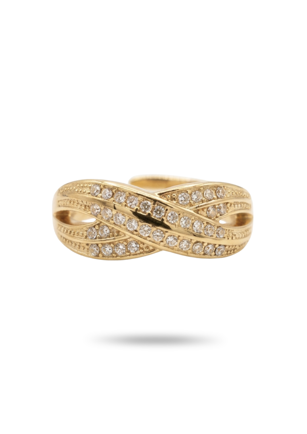 Bague Élégante Tendance or