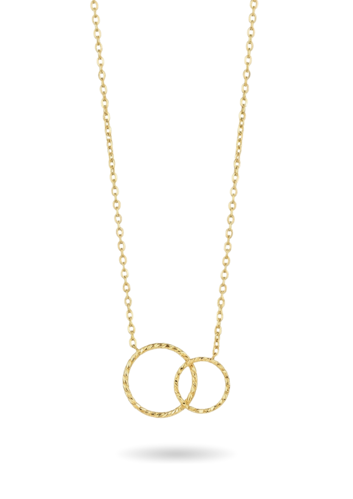Collier Cercles Entrelacés Femme or