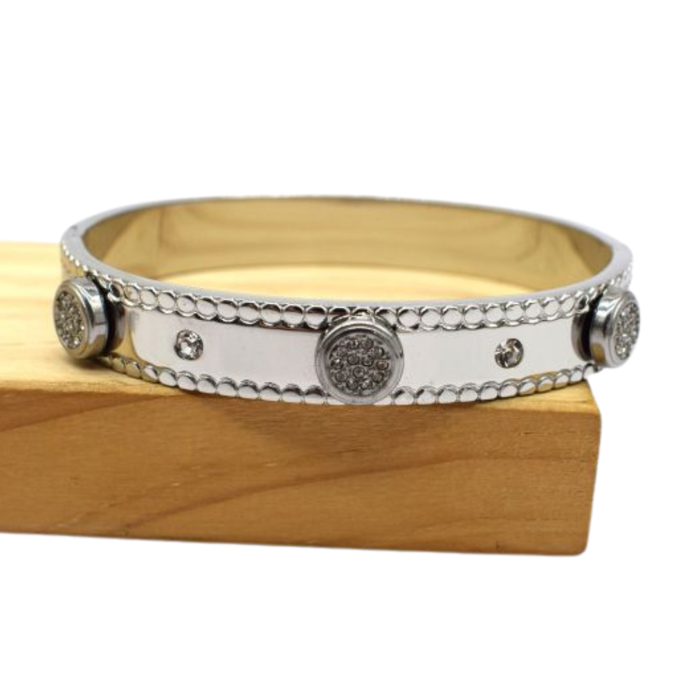 Bracelet Jonc Bouton Zircon