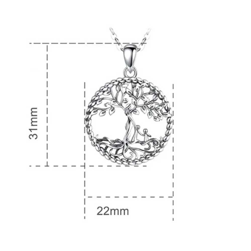 Collier Arbre de Vie Mère et Enfants medaille