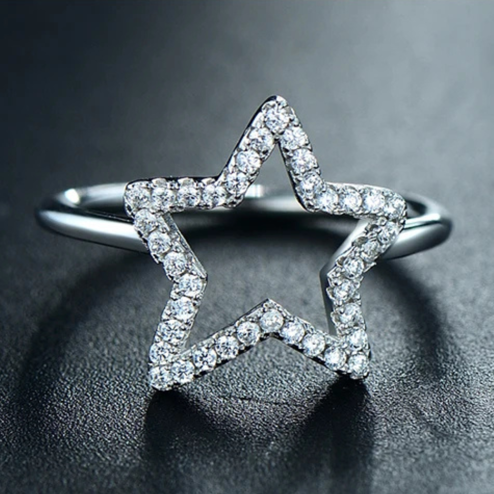 Bague Fiançailles Étoile femme