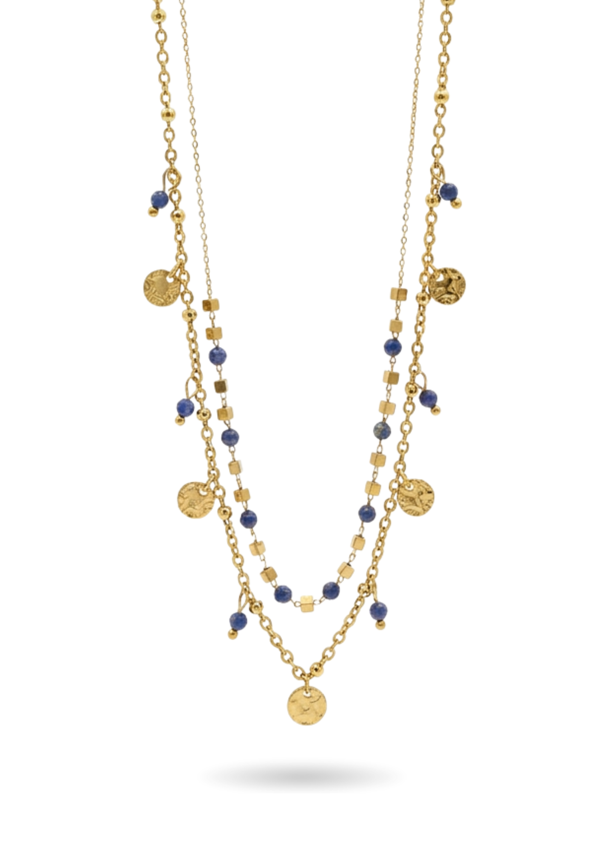 Collier Double Rang Femme