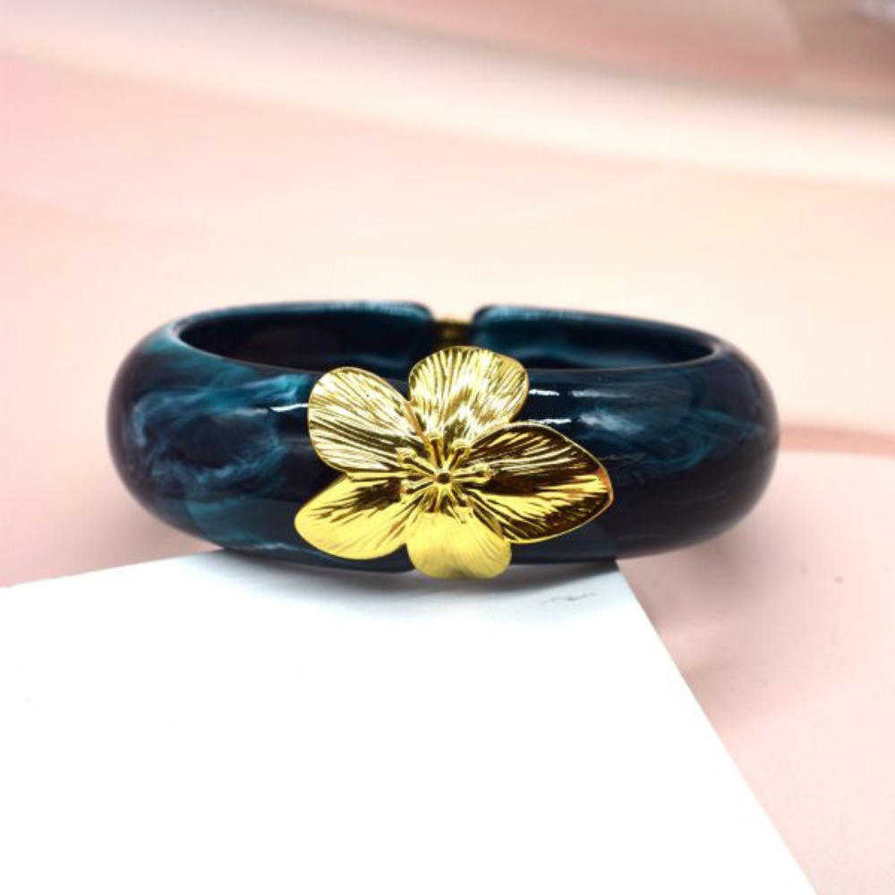 Jonc Fleur Résine pas cher