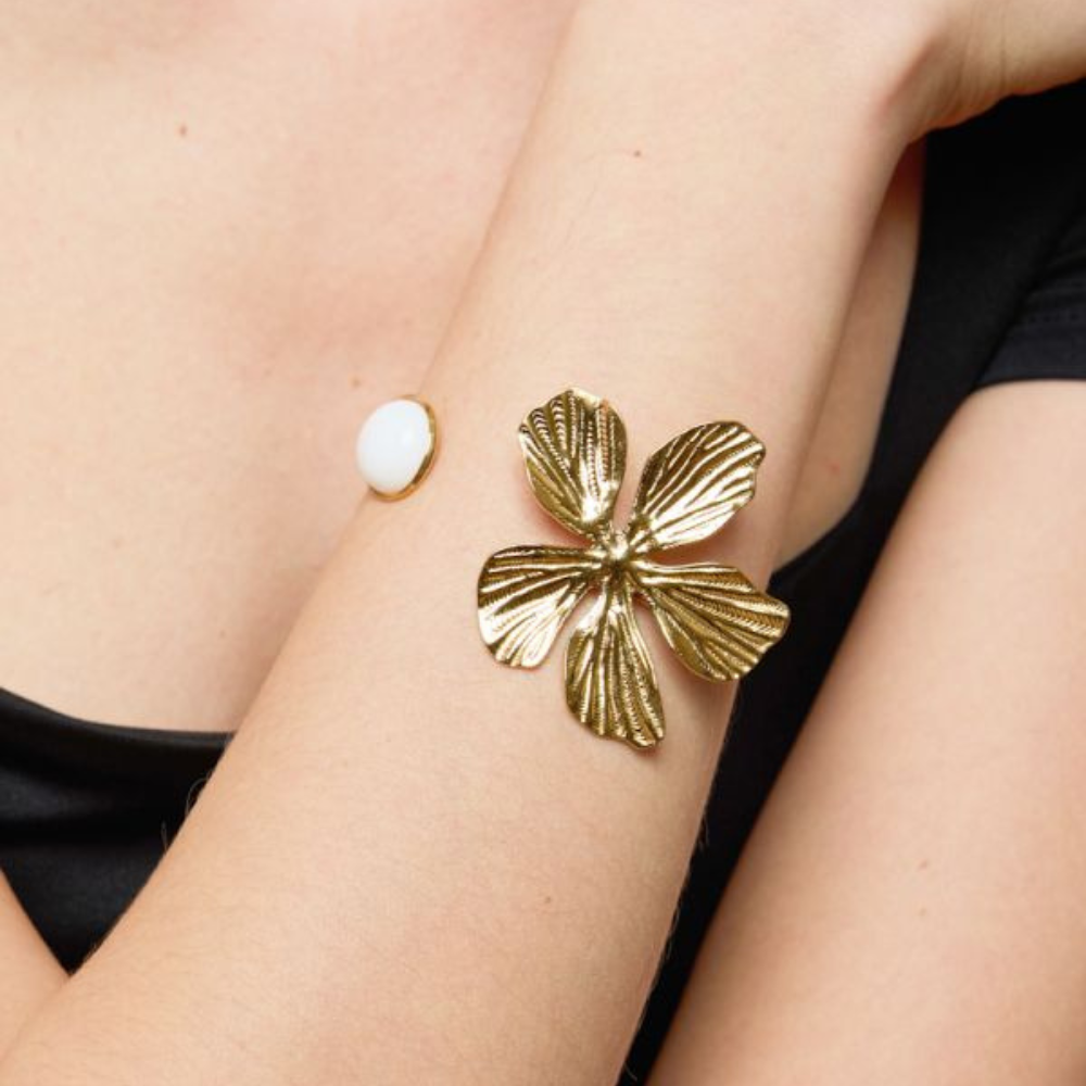 Jonc Breloque Pierre Naturelle