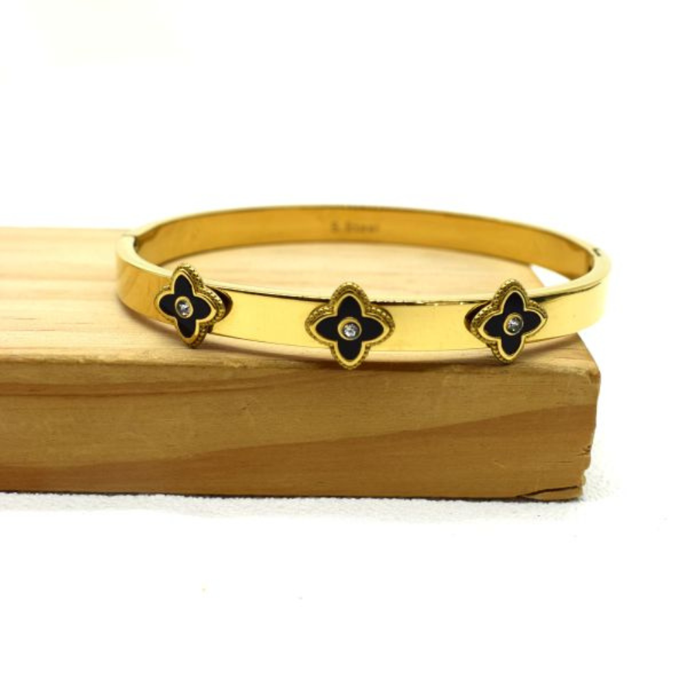 Bracelet Jonc Trèfle Design